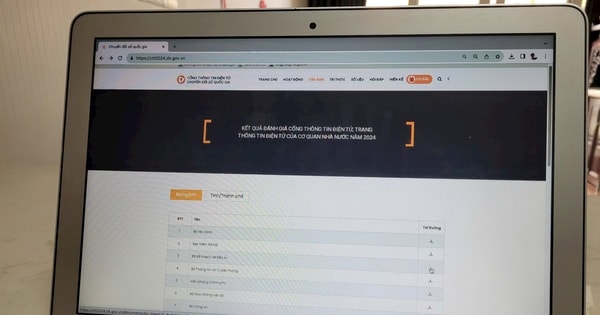 Bộ Tài chính, tỉnh Thái Nguyên dẫn đầu về đánh giá cổng thông tin điện tử cơ quan nhà nước năm 2024